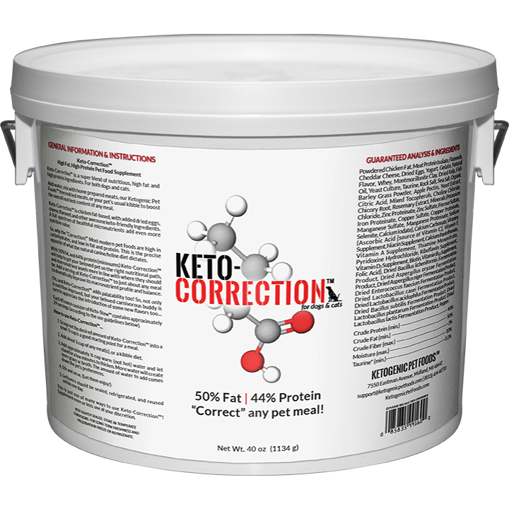 Keto-Correction™ High Fat, High Protein Pet Food Supplement