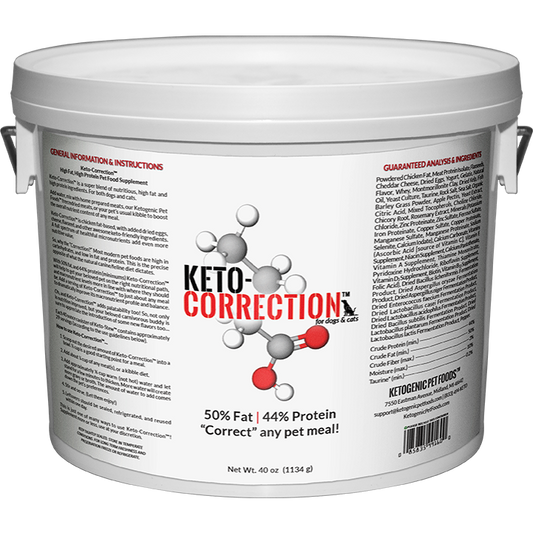 Keto-Correction™ High Fat, High Protein Pet Food Supplement